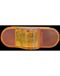 Mid-mount LED 6" Oval Amber lamp