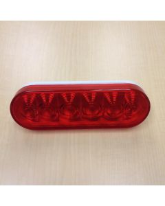 Tail Light 6" Oval LED Red Sealed