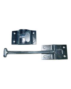 Door Hold Back, 6" Zinc Plated